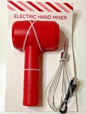 VIVITAR Portable Electric Mini Wisk Hand Mixer Dorm Room Ready USB Rechargeable
